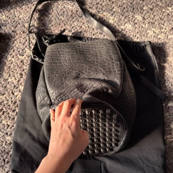 Alexander Wang Diego Medium Bucket Bag- Black (Authentic) - Picture 2 of 4